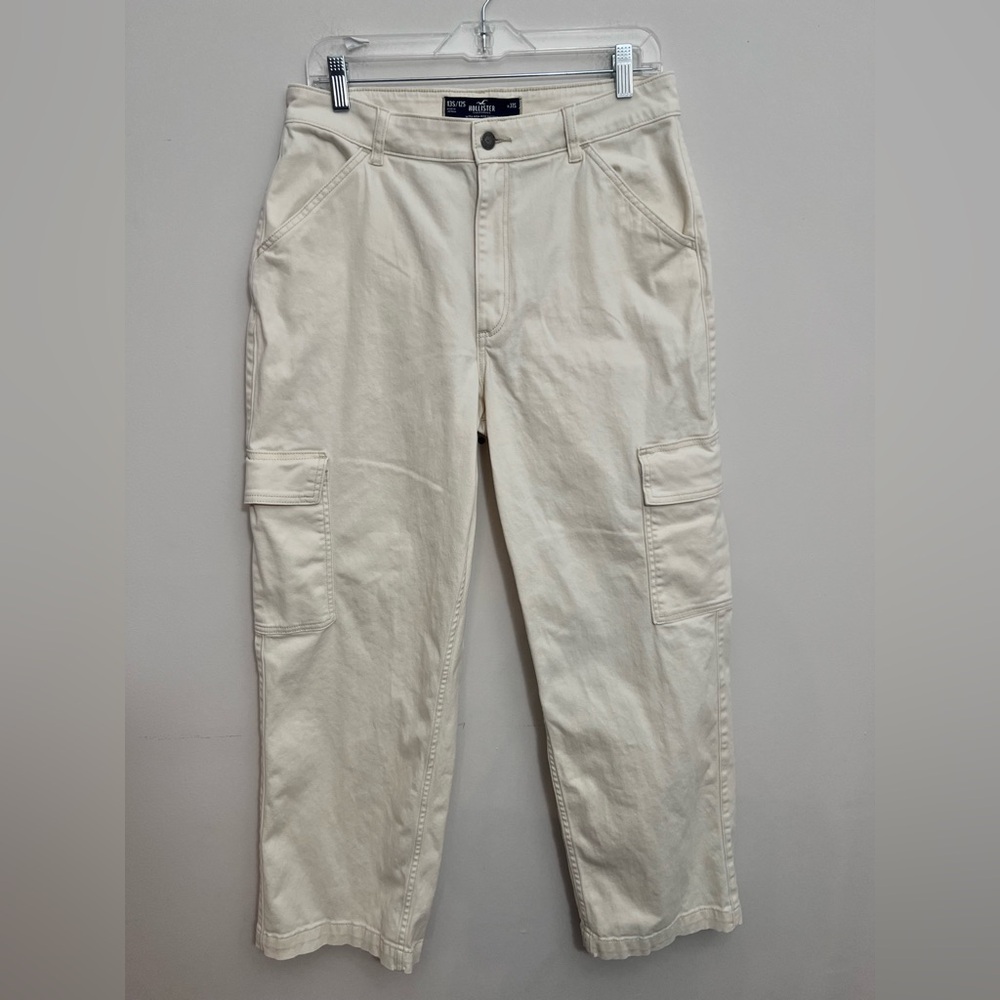 Hollister Ultra High Rise Dad Cargo Pants Trousers W31 L27 Y2K Streetwear